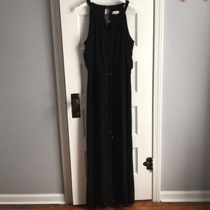 Long Calvin Kline black dress